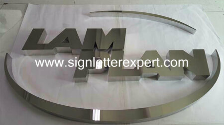 01 polished mirror stainless steel letter signs (2)