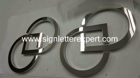 03 polished stainless steel logo signage (2)