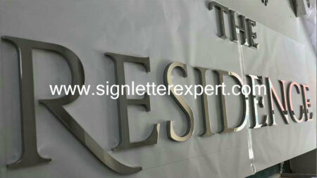 07 polished chromed stainless steel signage (7)