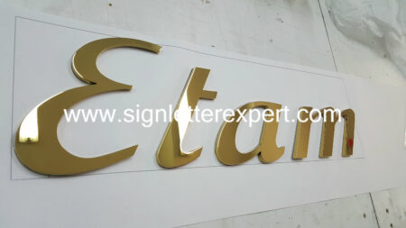 08 3D polished stainless steel letter signs (5)