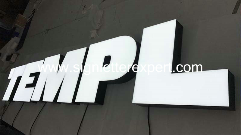 10 resin face lit LED letter signage (5)