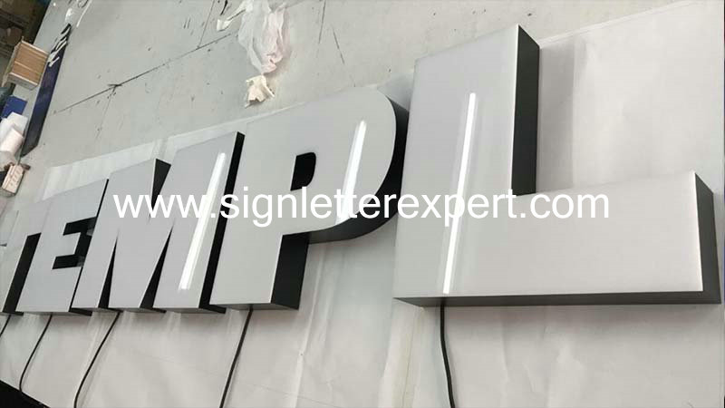 10 resin face lit LED letter signage (6)